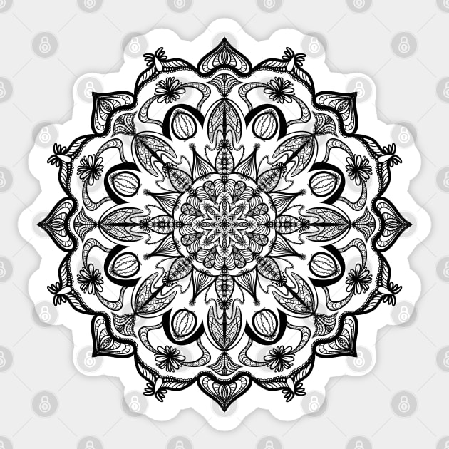 mandala 3 13 Sticker by Drawers of Drawing